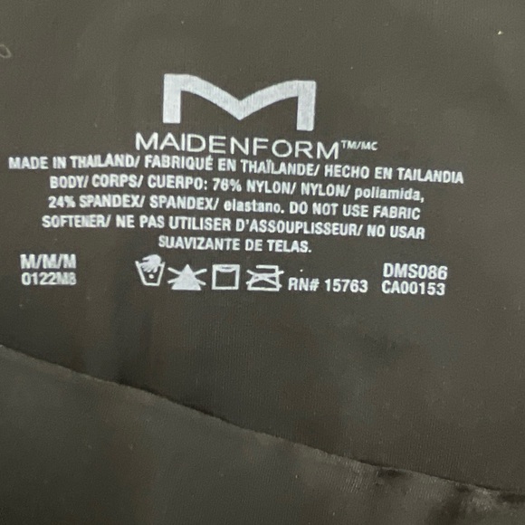 MAIDENFORM WOMEN’S FULL BODY SHAPE WEAR SIZE: MEDIUM COLOR: BLACK - Picture 3 of 12